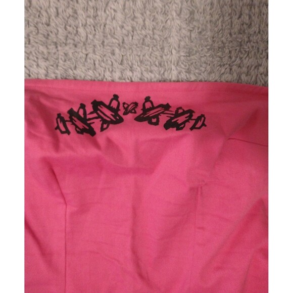 MODEMERR Fringed bottom dress Small Y2k retro vintage pink Punk Grunge - Picture 3 of 8